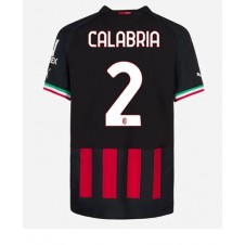 AC Milan Davide Calabria #2 Hemmatröja 2022-23 Korta ärmar